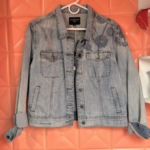 Velvet Heart Denim Jacket with embroidery